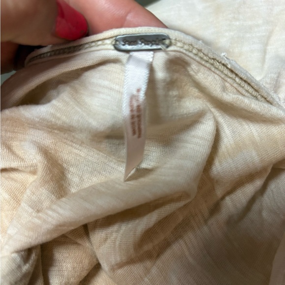 Free People Cream Lace Tank Top - Picture 3 of 6